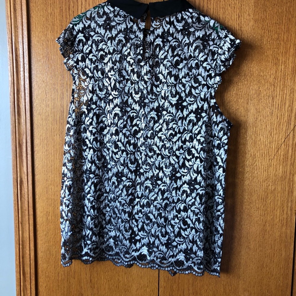 Collared lace top - Picture 2 of 4